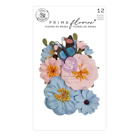 Spring Abstract Collection Flowers - Traced Memories - 12 pcs mulberry paper  {1}