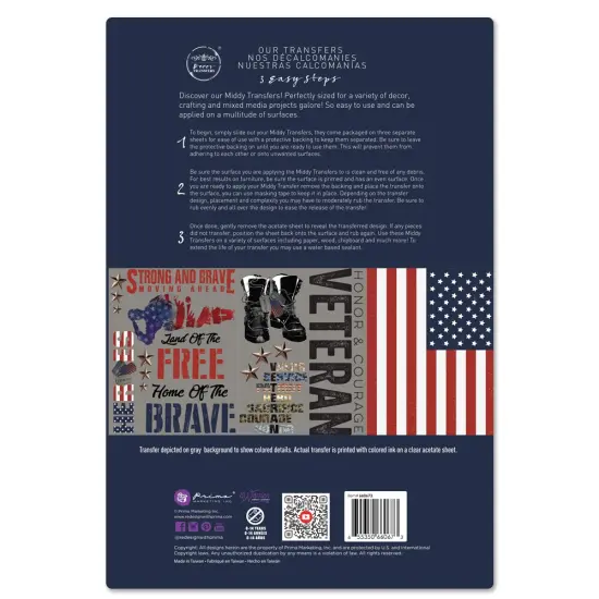 Decor Transfers&reg; 8.5x11 - Veteran - 3 sheets, 8.5"x11" {3}