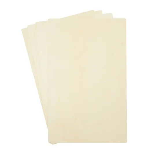 4 Pack Unfinished Rectangular Wood Slices, DIY Rectangle Wooden Boards for Crafts, Painting Signs (15.5 x 9.8 x 0.2 In) Brown {7}