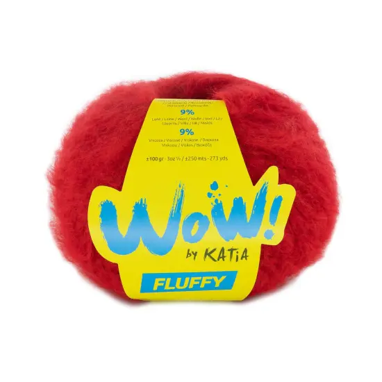 Katia WOW! Fluffy Acrylic Blended Yarn Fuchsia {2}