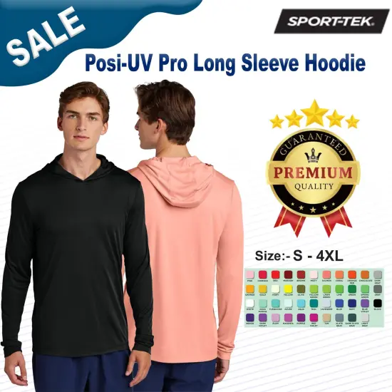 Sport-Tek&reg; Posi-UV Pro Long Sleeve Hoodie Sapphire {2}