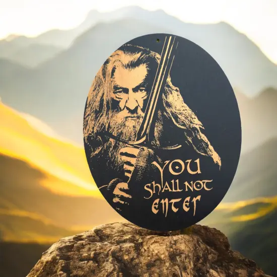 Sign - BLACK - You Shall not Enter {4}