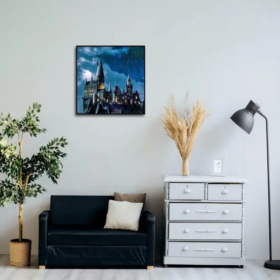 Paint by Numbers for Adults, 16 x 20 Acrylic Paint by Numbers for Adults Beginner Kids Numbers Painting Kit with 3 Brushes Castle Night Watercolor Paints Adult Paint by Numbers Kits Canvas {2}