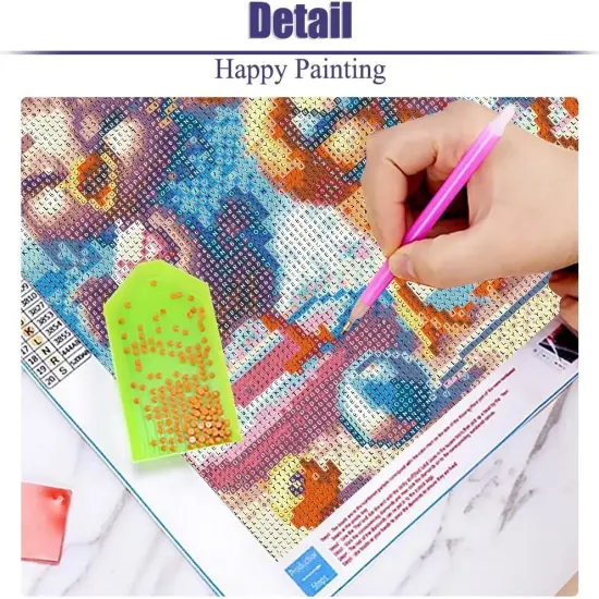 Funny Birds Diamond Art Painting Kits for Adults,Beach Diamond Painting Kits for Beginners,Full Drill Diamond Dots,Gem Art Crafts for Adults Wall Decor 14x14inch {4}