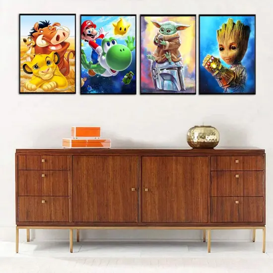 12 Pack Diamond Painting Kits for Adults 5D DIY Diamond Art Kit Paint with Round Full Drill Diamonds for Beginners Gem Paintings Art for Home Wall Decor Gifts(12X16 Inch) {3}