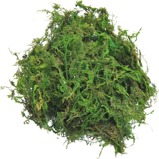 Fake Moss for Centerpieces Decor, Aftificial Green Moss for Plant Crafts Flower, 3.5oz {1}