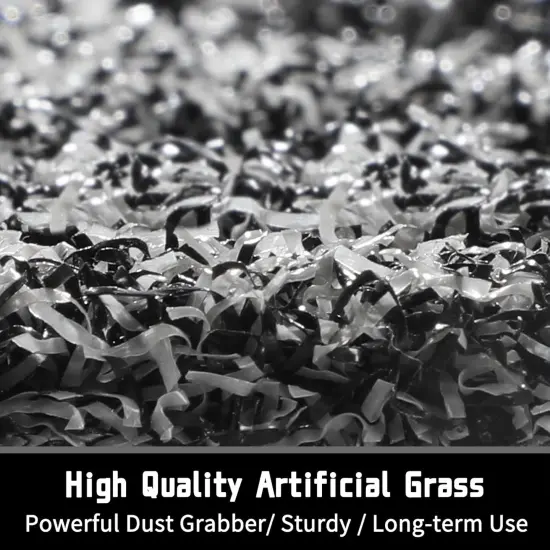 Welcome Mat, Heavy Duty Sturdy Door Mats for Home Entrance Outdoor Indoor, Front Doormat for Outside Patio Floor Entry Porch Garage Office, Waterproof, Low Profile, 29.5 x 17, Black Grey {3}