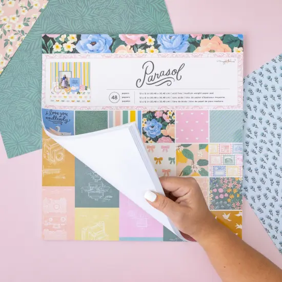 American Crafts Single-Sided Paper Pad 12"X12" 48/Pkg-Maggie Holmes Parasol {6}