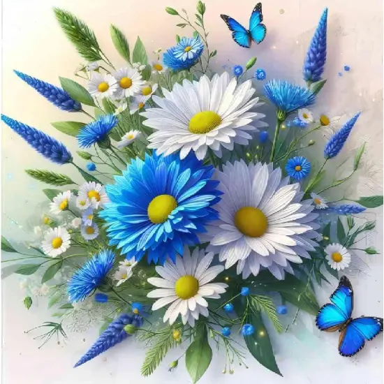 Diamond Painting Kits for Adult, Butterfly Flower Diamond Art Kits for Adult Beginners, {1}