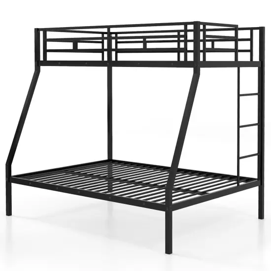 Metal Slatted Bed Frame for Teens Adults Noise-Free No Box Spring Required Black {3}