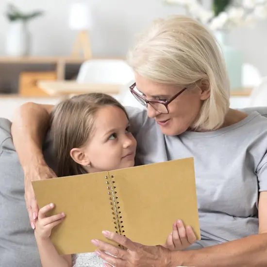 Hardcover Kraft Blank Page DIY Scrapbook Photo Album, 40 Pages (20 Sheets) - Perfect for Wedding Anniversaries, Family Memories, and Small Scrapbooking Projects {5}