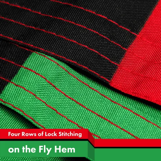 G128 3 Pack: Libya Libyan Flag | 3x5 Ft | LiteWeave Pro Series Printed 150D Polyester | Country Flag, Indoor/Outdoor, Vibrant Colors, Brass Grommets {5}