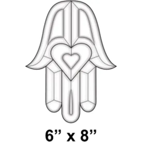 6" x 8" Exquisite Clear Glass Bevel Cluster EC159 {2}