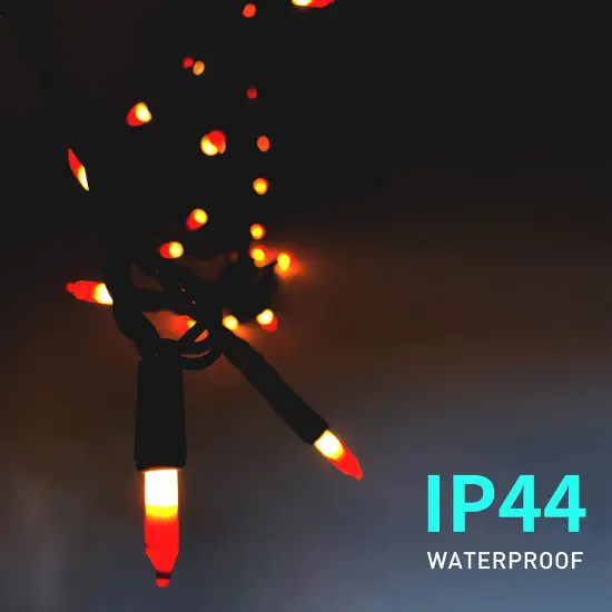 Halloween Orange Lights String Outdoor 100 {5}