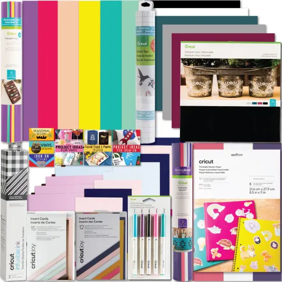 Cricut Deluxe All-in-One Materials & Accessories Bundle for Cricut Explore Air & Maker {1}
