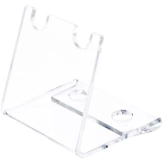 Plymor Clear Acrylic 2 Closed Pen or Pencil Display Holder, 2.5" H x 3" W x 2.5" D {1}