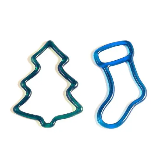 8" x 5.5" x 1.25" Holiday Tree & Stocking Glass Fusing Kiln Mold {2}