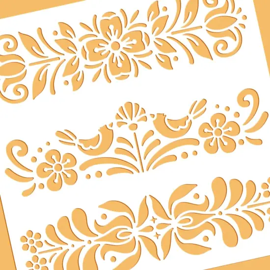 12x12inch - Plastic Folk Decorative Painting Stencil Templates {4}