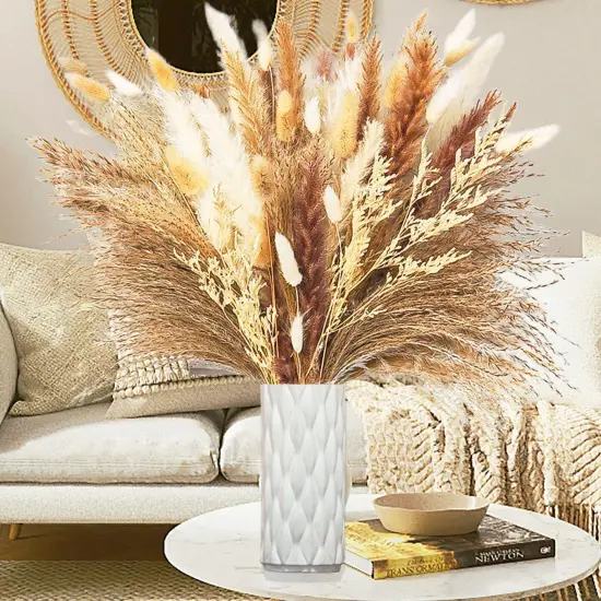 Dried Pampas Grass Decor - Perfect Theme for Holidays, Boho Home, Centerpieces, Wedding Decorations {1}