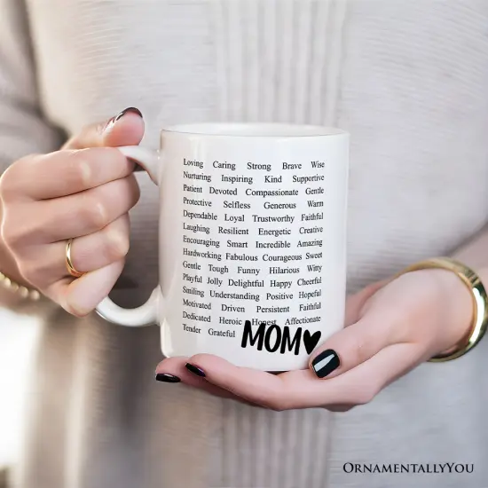 Words That Define Mom Mug, Appreciation Gift For Mom {2}