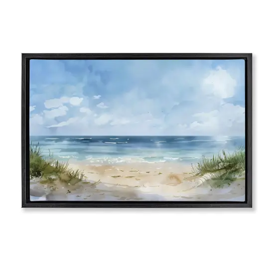 Stupell Industries Serene Summer Beach Floating Frame By LSR Creative Studio {7}