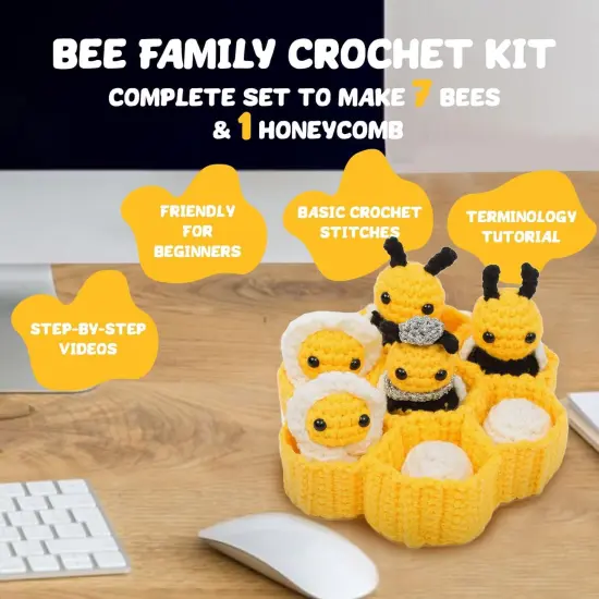 Crochet Kit for Beginner (Bee Family) {5}