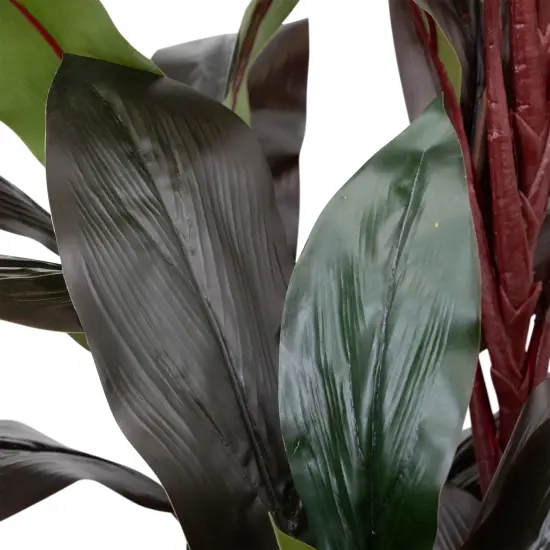 Northlight Potted Two-Toned Artificial Dracaena Plant - 60" Green {6}