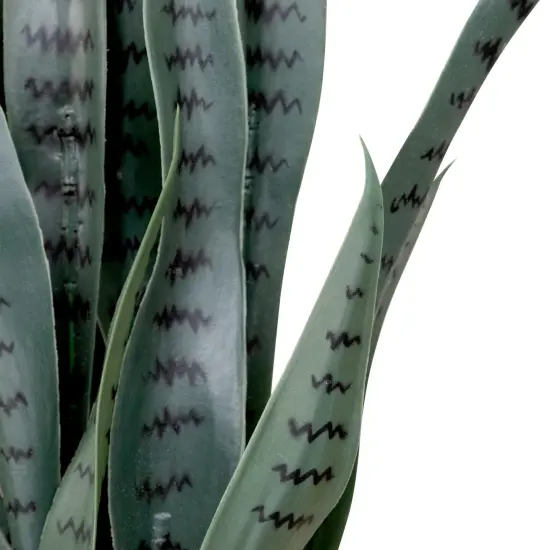 Northlight Real Touch™️ Artificial Two Tone Potted Snake Plant - 29" Green {7}