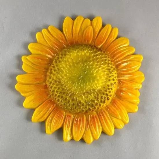 8" x 8" x 1.25" Sunflower Texture Glass Fusing Kiln Mold {2}