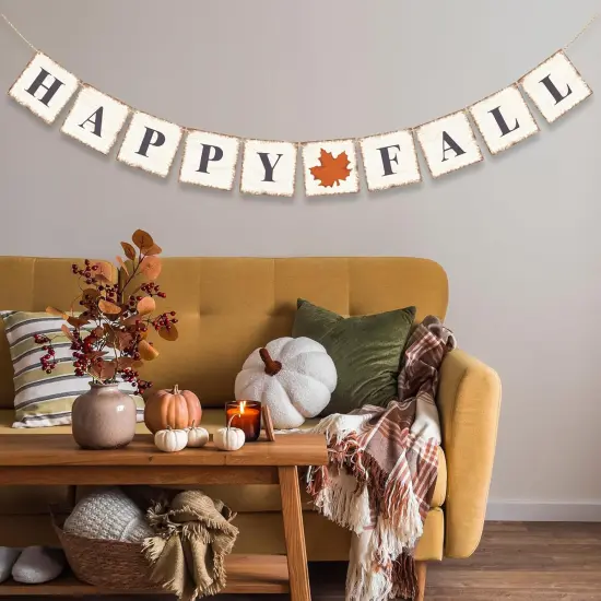 Happy Fall Banner Garland (	Rustic) {1}