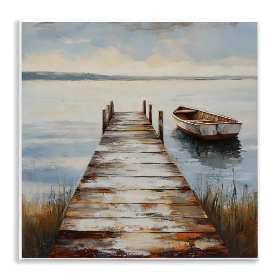 Stupell Industries Shimmering Lake Seascape Wall Plaque, design by LSR Creative Studio {1}