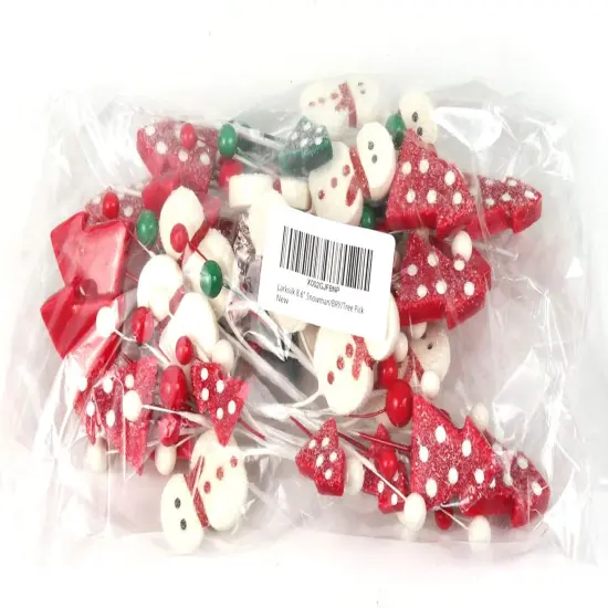Assorted Snowman Picks with Decorative Berries & Trees - Festive Holiday Decor Trees, Wreaths, & Garlands - Gift Wrapping - Christmas Picks - Home & Office Decor (Set of 12) - 2024 Christmas Collection, Floral Home by Artificial Flowers {3}