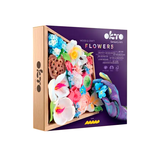 OKTO Sensory Art 3D Woodcraft &ldquo;Romance&rdquo; &ndash; Succulent Craft Kit {1}