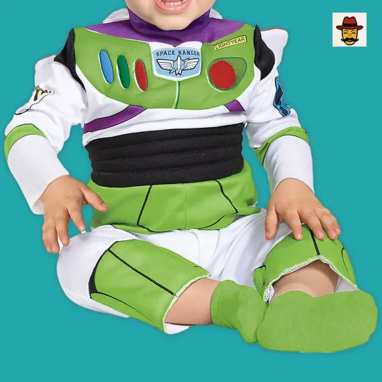 Toy Story Buzz Lightyear Infant Costume Deluxe Jumpsuit Jet Pack {5}