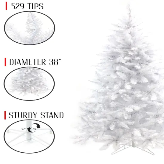 White Spruce Tree with Metal Stand {5}