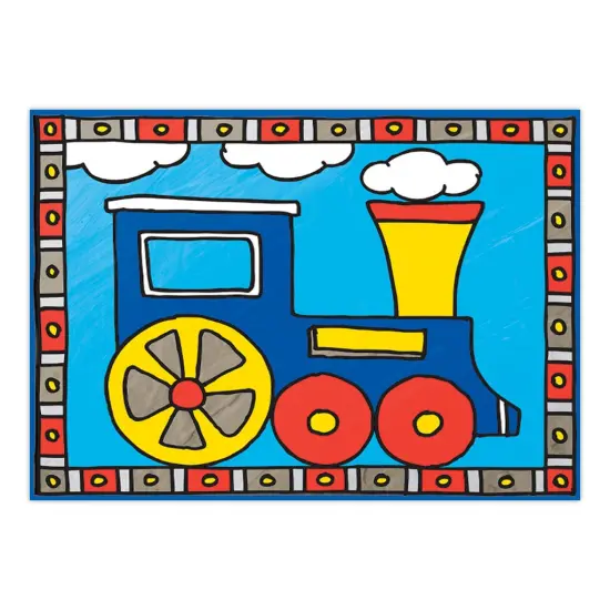 MFP206 | Painting by numbers&trade; Children's 12pc 8.75" x 11.75" Train and Boat 2-Pack {3}