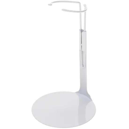 Kaiser 2001 White Adjustable Doll Stand, fits 6.5 to 11 inch Dolls or Action Figures, waist width adjusts from 1.375 to 1.75 inches {1}