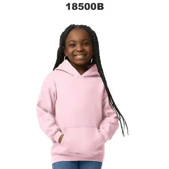 Gildan&reg; Youth Heavy Blend Hooded Sweatshirt Forest {4}