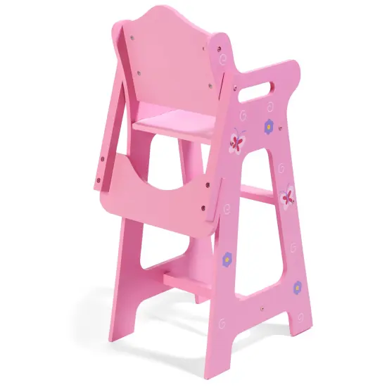 Badger Basket Blossoms and Butterflies Doll High Chair - Pink {5}