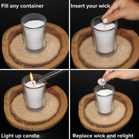 Green Eucalyptus and Sage Scented Pearled Candle {3}