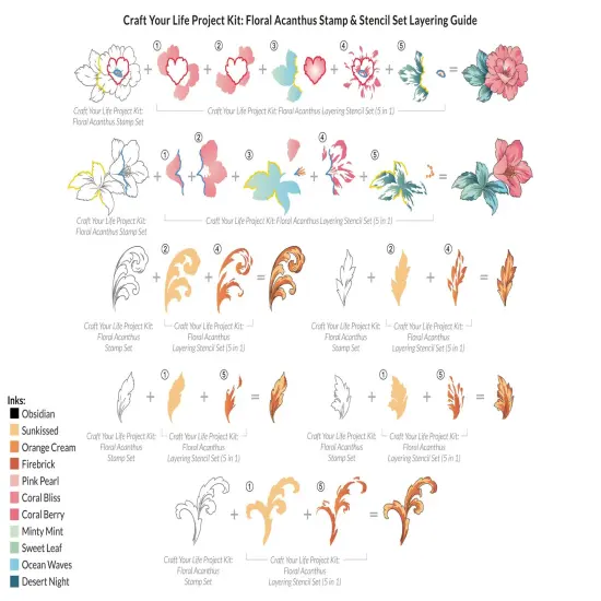 Craft Your Life Project Kit: Floral Acanthus {3}