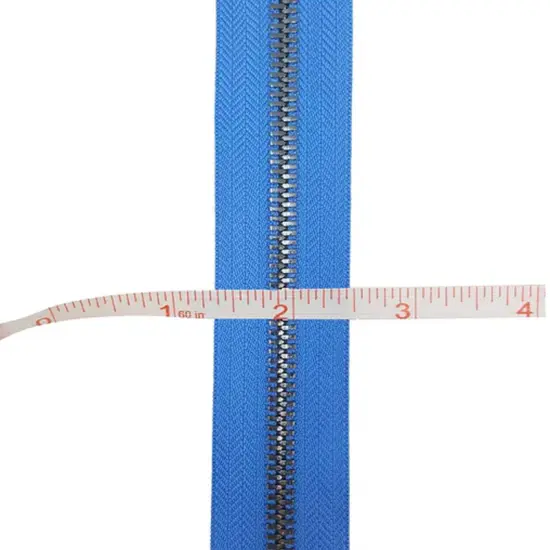 8MM Two Way Separating Open Bottom Zipper Royal Tape Gun Metal Teeth 36" {5}