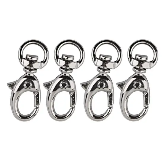 Mini Swivel Snap Hook 1 1/4 Inches Nickel Finish {1}