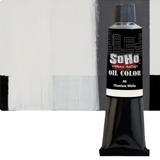 SoHo Urban Artist Oil Paint - 2 Pack, Titanium White 2 Pack - 170 ml Tube - Best Valued Oil Colors for Painting with Excellent Pigment Load {3}