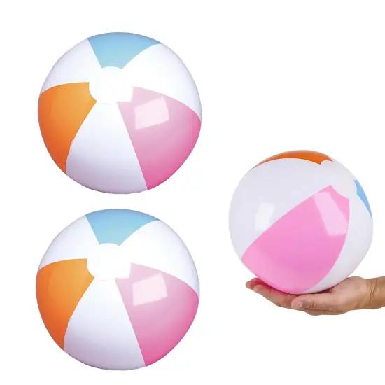 Pool Beach Balls Inflatable Toys | 12 Inch Beach Toys for Kids {4}