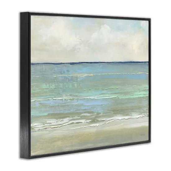 Stupell Industries Horizontal Beach Brush Strokes Framed Giclee Wall Art Design by Sally Swatland {9}