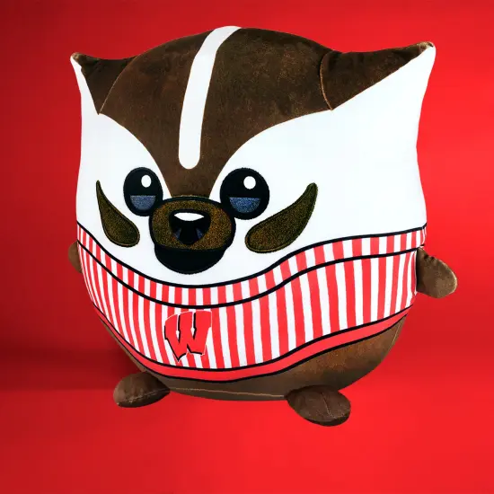 Sleep Squad Wisconsin Badgers Bucky Badger 12" Mascot Kiri Cloud Plushie {6}