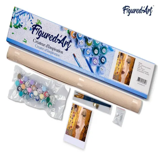 Figured'Art Paint by Numbers for Adults Gustav Klimt 16"x20" - Craft Art Painting DIY Kit Rolled Canvas without frame {5}