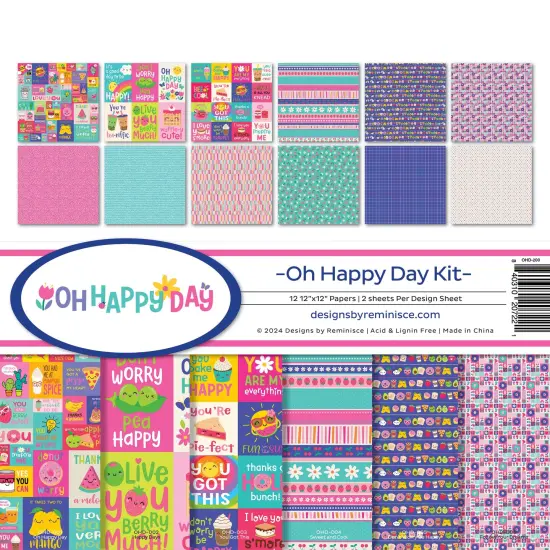 Reminisce Collection Kit 12"X12"-Oh Happy Day {1}