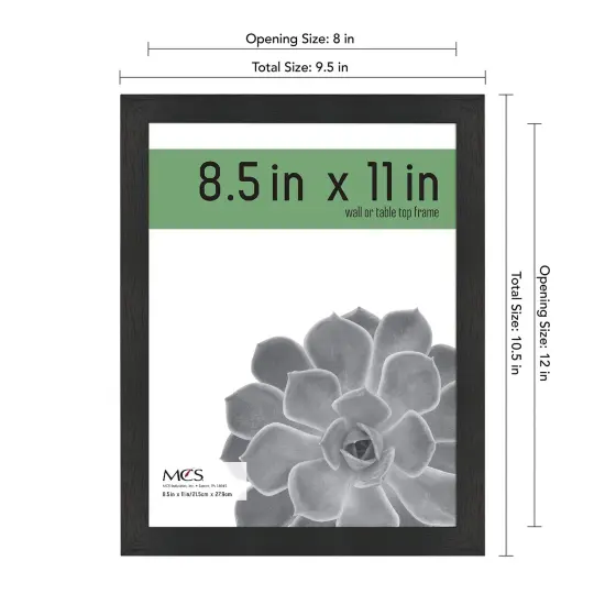 Gallery Essential Certificate Document Frame Set, Gallery Wall Frames Fit 8.5 x 11 Diplomas, Documents & Certificates, Black Woodgrain, 2-Pack {5}